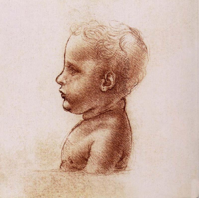 LEONARDO da Vinci Profile of a child